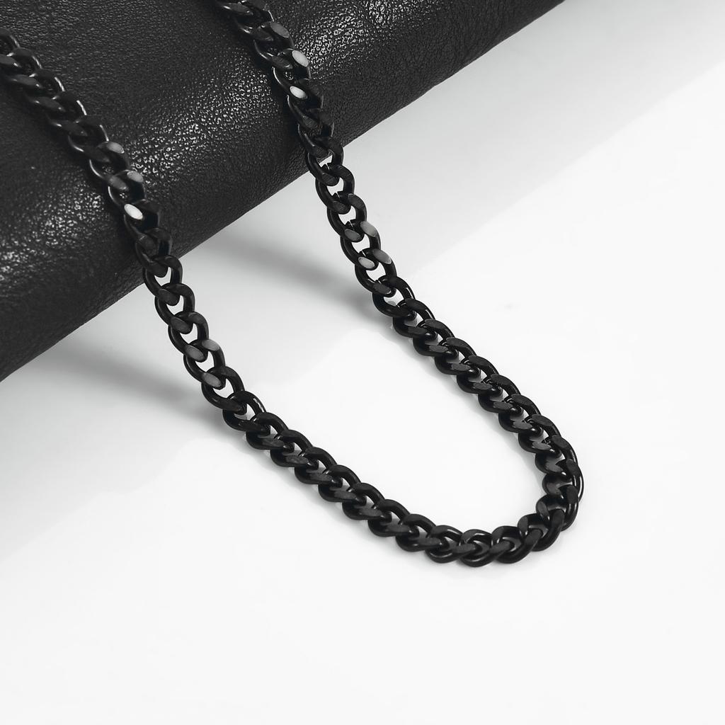 10PCS Cuban Chain 3.5/5/7/9mm Mens Necklace Stainless Steel Chain for Women Jewelry Christmas Gift