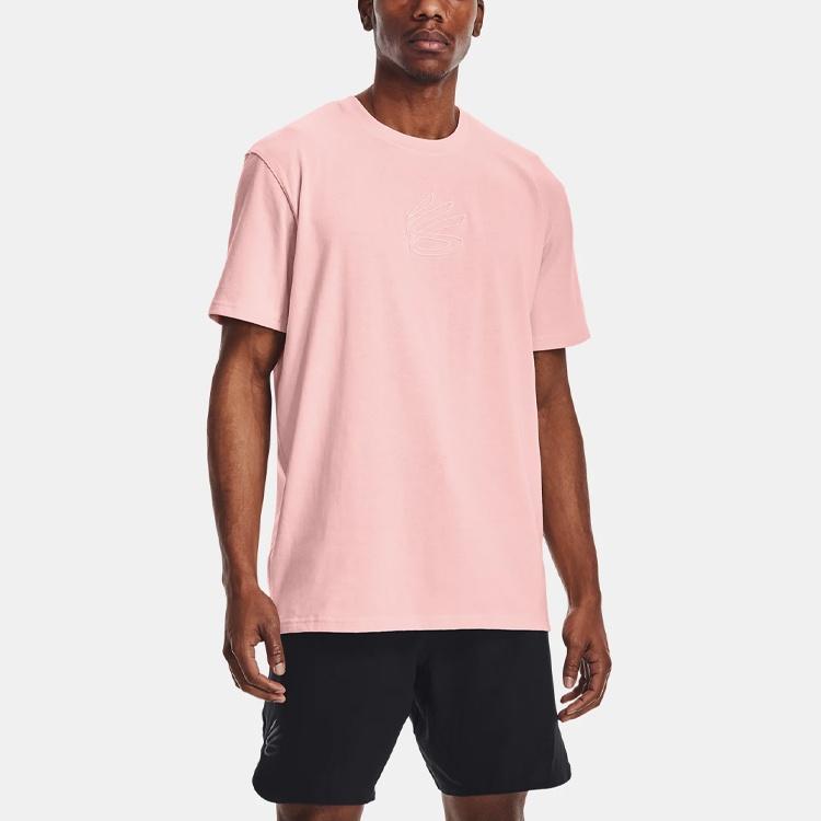 Under Armour Curry Embroidered Undrtd T-shirt 'Pink' Men's 1362005-658
