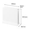 Yamazaki Jitsugyo Slim Laptop Stand White Approx. W16 X D5.7 X H15.2cm Tower Laptop Storage Vertical Space Saving 4498