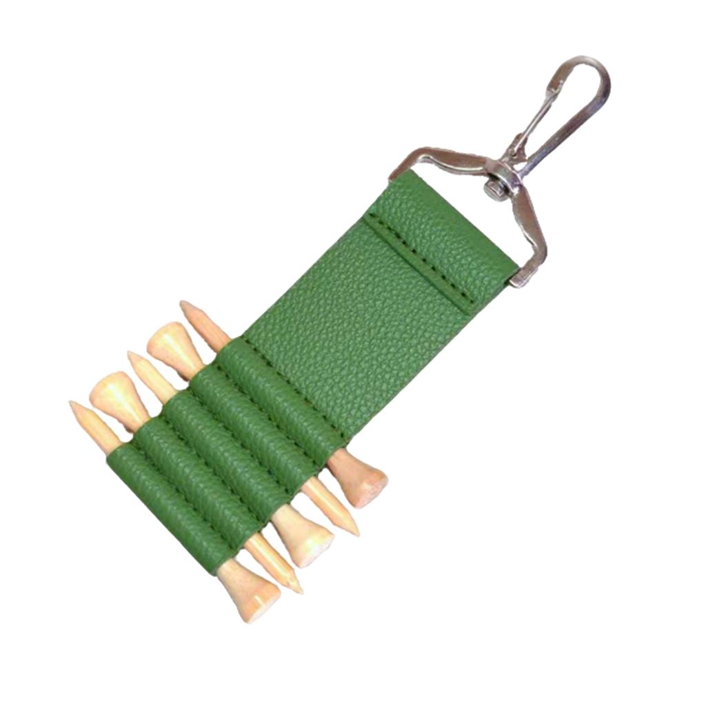 Personalized Golf Tee Holder Bag With 5 Tees,Custom Leather Golf Tee Pouch With Name And Initial,Golf Accesories,Gift For Golf Lover.