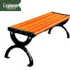 Outdoor Park Bench with Cast Aluminum Frame