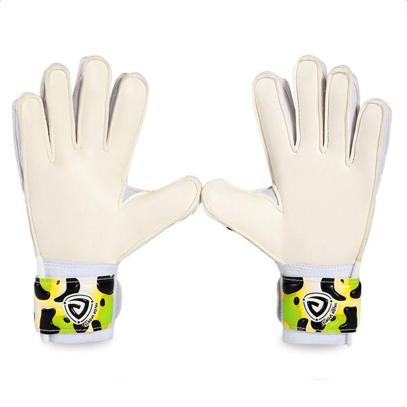 Professional Children  Finger  Protection Outdoor Latex Thickened Soccer Goalkeeper Gloves Leopard Printed Goalie Gloves