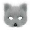 Costume Cosplay Gatto Maschera+Coda+Guanti Volpe Set Accessori Costume di Halloween Tema Lupo Therian Accessori per Travestimento