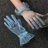 Wedding Gloves Proms Gloves Tulle Short Thin Gloves for Operas Women Lady Theme Proms Costume Accessories