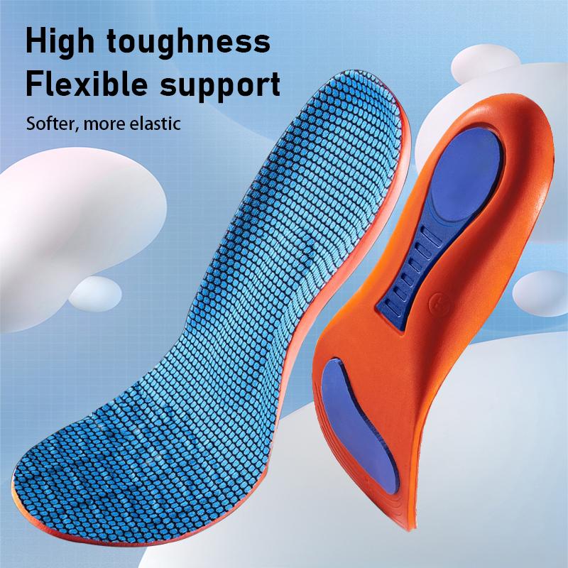 Sport Orthopedic Insole Running High Jump Shoe Insole Arch Support Plantar Fasciitis Men Women Shock Absorbing Non Slip Shoe Pad