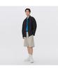 Keoseuuteommellou Gray Cotton Drawstring Shorts Cwpam26362Gyl