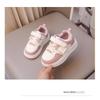 Girls Little White Shoes Spring and Autumn New Little Girl Breathable Children's Board Shoes Autumn Soft-soled Medium Children's Sports Shoes