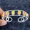 Orange Triplet Opal Gemstone 925 Sterling Silver Cuff Bangle Adjustable M-3321