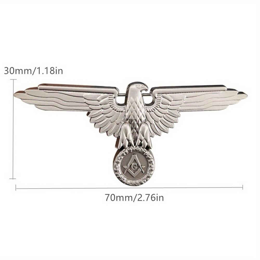 1 Stück Vintage Adler Tier Brosche Metall Vogel Abzeichen Kragen Anstecker Anzug Hemd Revers Anstecker Schmuck für Männer Zubehör Geschenke
