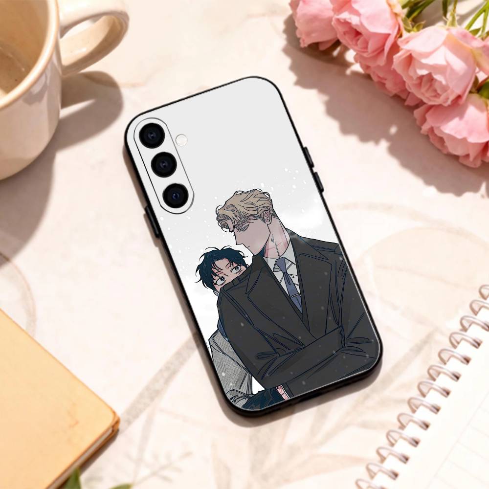 BL Manhwa R-roses And Champagne Phone Case For Samsung Galaxy A73,A72,A71,A70,A53,A52,A51,Others Soft Black Shell