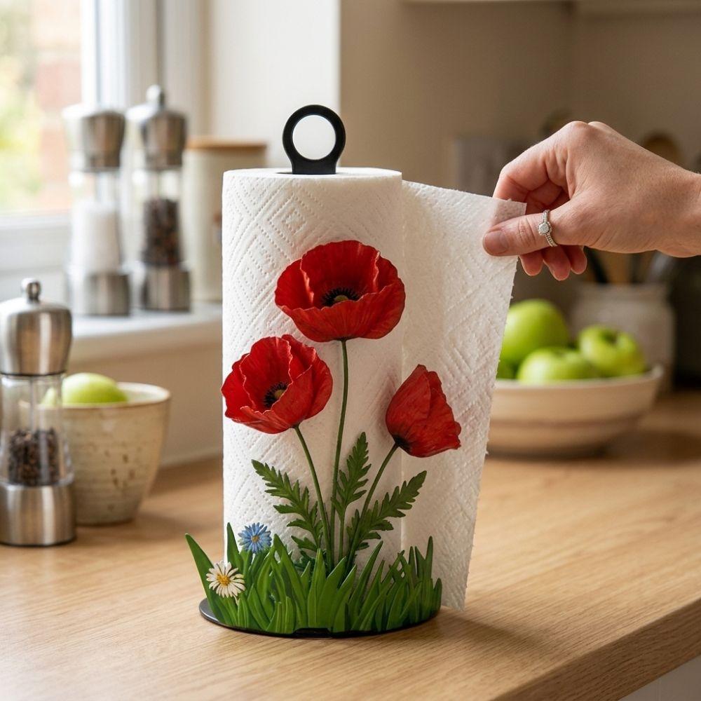 Animal Flower Pattern Floral Paper Towel Holder Cook Character Kitchen Napkin Stand Living Room