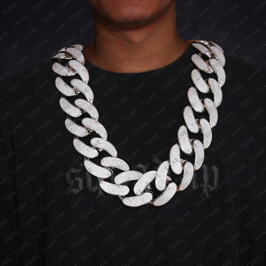 Xs Hop Jewelry Fashion Style 51mm Luxury and Heavy Necklace Super Big Cuban Necklace Big Ass Cuban Link Chain Miami Cuban Link
