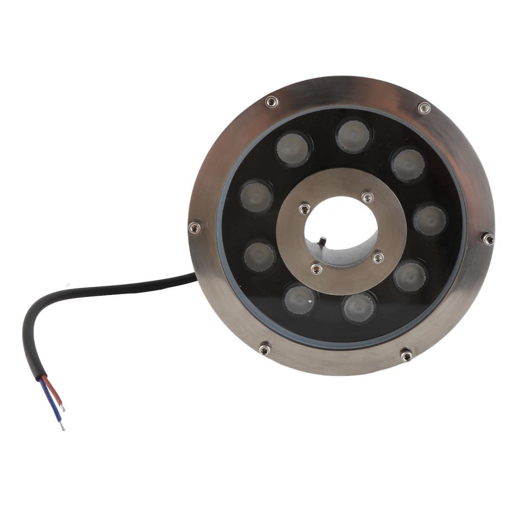 LED Fountain Light Stainless Steel High Brightness Submersible Underwater Landscape Spotlight White