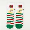 Ladies' Christmas Socks Coral Velvet Socks Cartoon Elk Half Velvet Socks Sleep Floor Socks