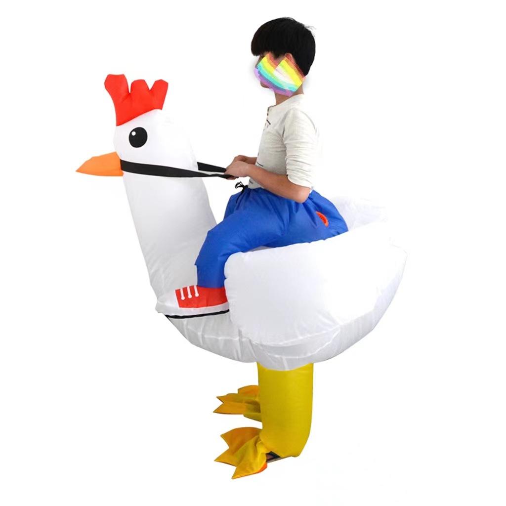 New Arrival Colorful Inflatable Rooster Costume Halloween Makeup Dance Party Holiday Decorations, Big Inflatable Rooster Costume