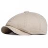 Unisex Vintage Cotton Duckbill Cap: Spring, Autumn & Winter Retro Solid Beret