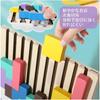 Wooden Tetris Puzzle Toy Game 3D Montessori Building Blocks Educational Puzzle Brain Training Tim...