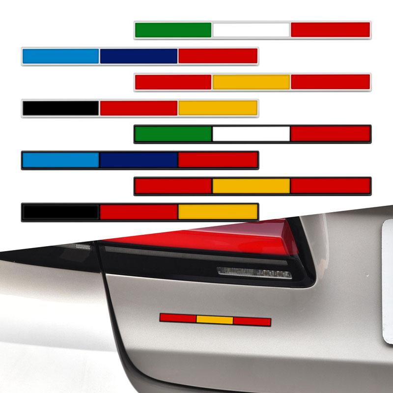 1 Stück Landesflagge Deutschland Spanien Italien Emblem Metallaufkleber Autostyling Motorradzubehör Abzeichen Etikett Autodekoration