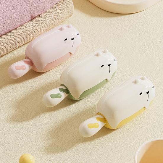 Rolka do ubrań Wzór Misia Mini Rozmiar Zmywalna Wielokrotnego Użytku Klejąca Powierzchnia Usuwacz Kłaczków Narzędzie do Usuwania Włosów i Kurzu Usuwacz Mechacenia Ubrań