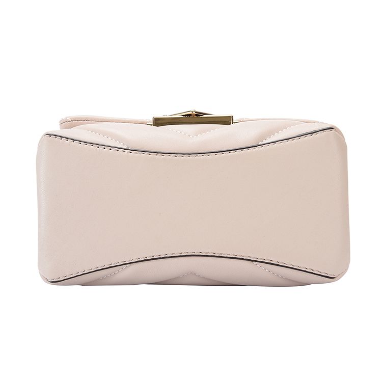Michael Kors MK Cece Gold Chain Flap Commuter Lambskin Shoulder Crossbody Bag Mini Women bags Soft-Pink 32T9G0EC1L-SOFT-PINK
