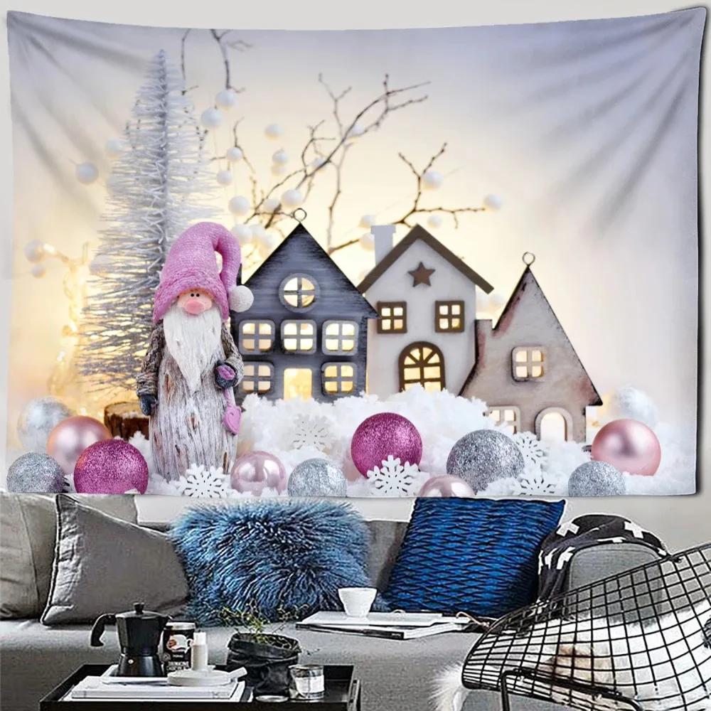 Christmas Theme Tapestry Bedroom Living Room Home Wall Decoration
