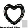 40 Inch Large Happy Birthday Heart Foil Balloon with Bowknot Stickers for Girlsfriend Wedding Party Balloons Decor Photo Props