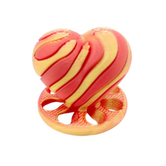 Figurină Inimă Imprimată 3D Mini Inimă Spirală Jucărie Fidget Decorațiune Amuzantă pentru Birou Ameliorarea Anxietății Stresului Cadou pentru Copii Adulți