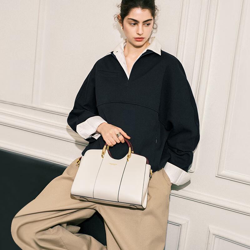 Cnoles Damen Handtasche aus Leder mit großem Fassungsvermögen