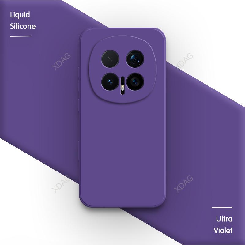Original Liquid Silicone Soft Phone Case for Honor Magic8 Magic 8 Pro 8Pro 5G Funda Lens Protection Internal Flocking Back Cover