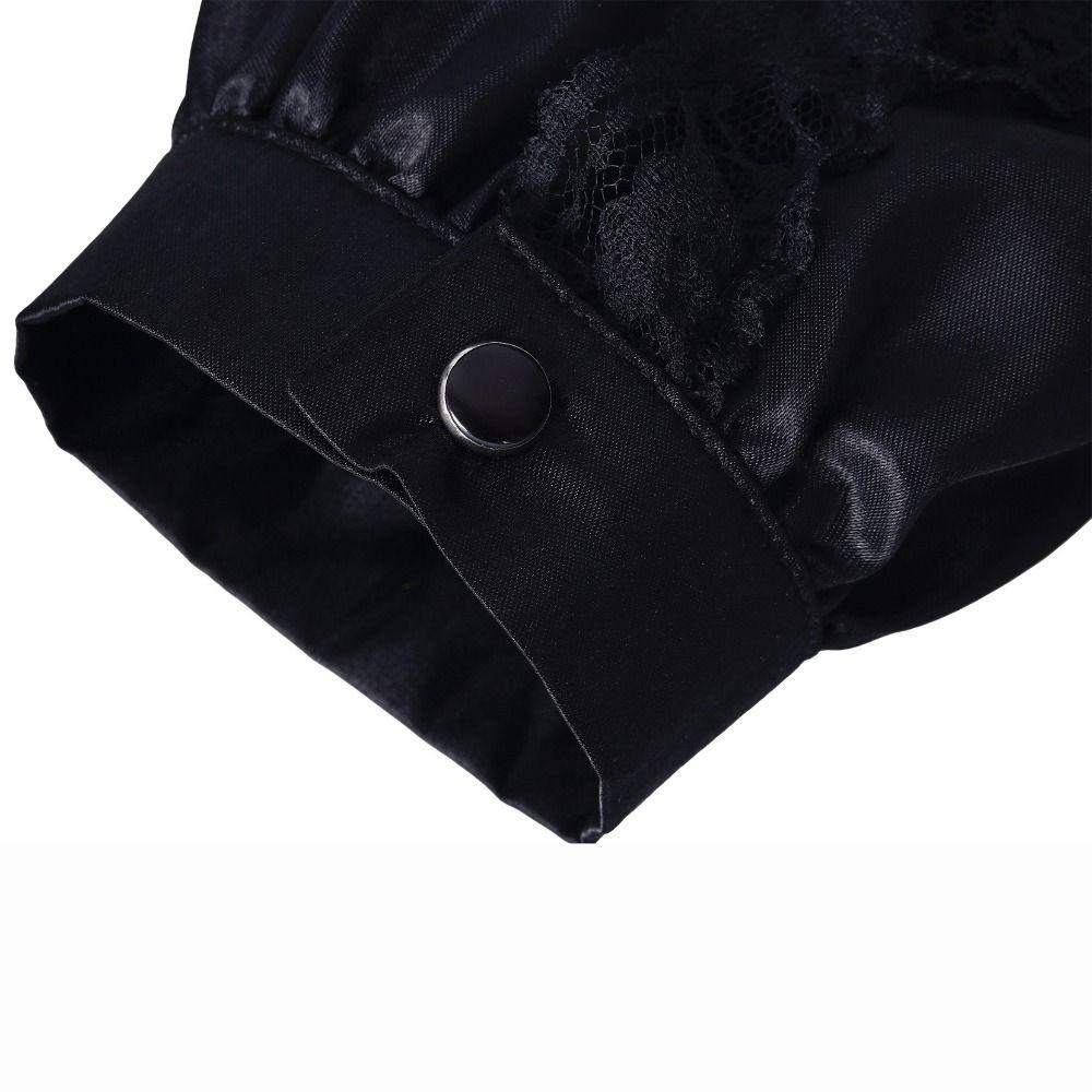 Gekräuseltes viktorianisches Spitzenjabot Viktorianischer Stil Kragen Manschetten Set Zubehörset Cosplay-Zubehör