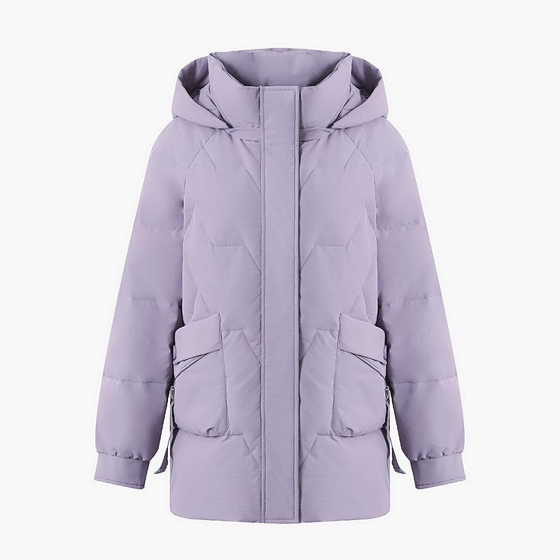Middle-aged Mother Down Jacket Women's Thickened Mid-length Winter Style Large Size Winter Coat for Middle-aged and Elderly People