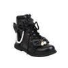 Size28-43 Bow Lolita Girls Short Boots Women Ankle Boots Lace-Up Zipper School Cosplay Princess Lolita Flat Shoes Girls Booties