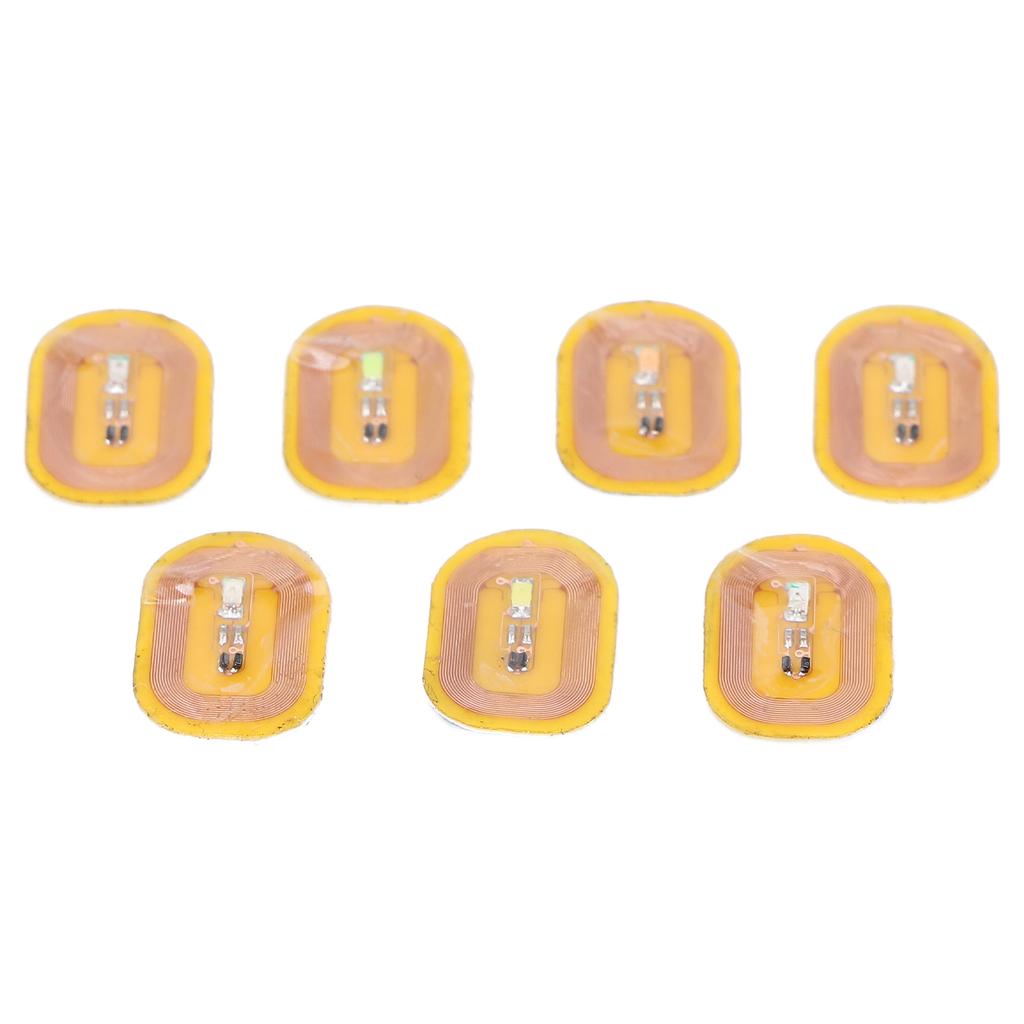 7 stücke NFC Beleuchtung Nail art Aufkleber Verschiedene Farben Selbstklebende Intelligente Nagel Aufkleber