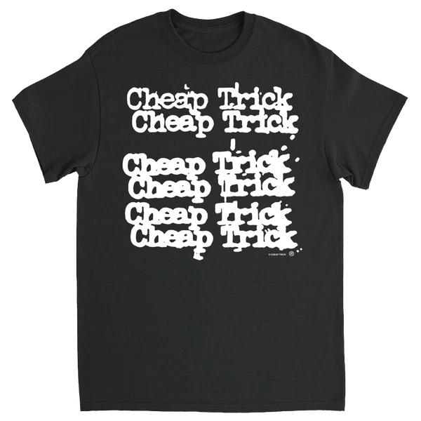 Cheap Trick Band Music Album Song White Stacked Logo Mens Cotton T-Shirt 4XL