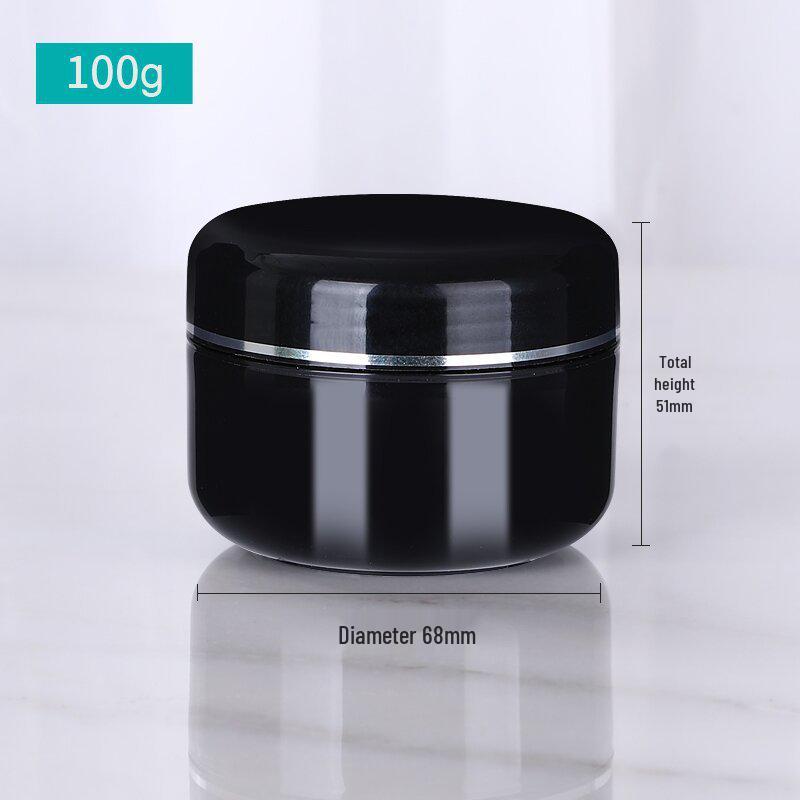 Auf Lager 20g Weiße Cremeschachtel mit Silberrand und Dichtung, 250g Kosmetik-Reiseglas