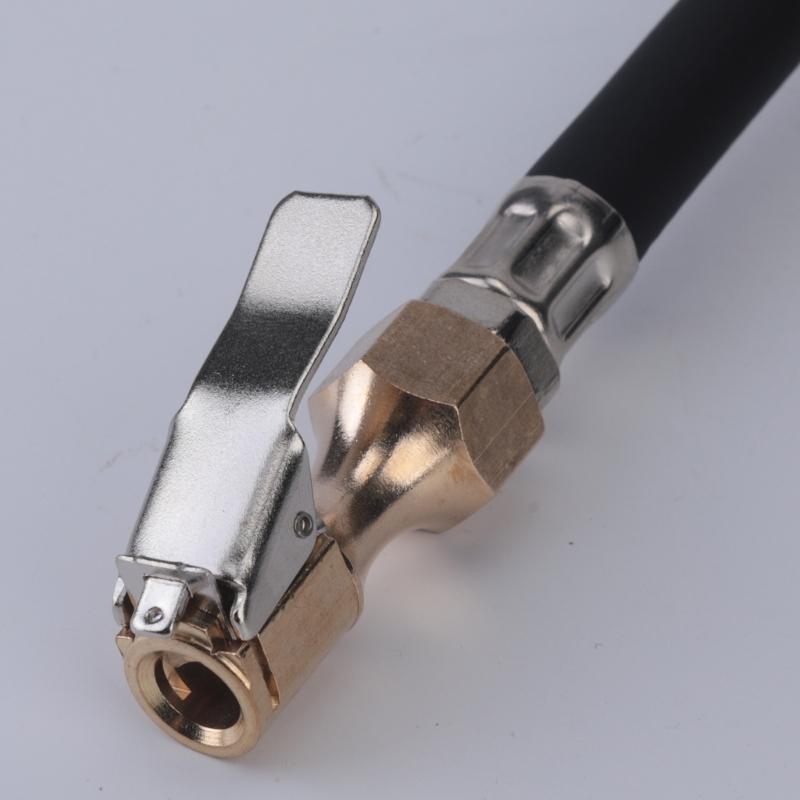 Digital Tire Inflator for Car and Motorcycle Tire Care with Lighted Pressure Display, Hose Tool and Grip Body Design