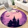 1PC Moon Castle Office Round Area Rug, Indoor Mat Suitable For Office, Under Office Chairs Bedroom Living Room Home Decor, Room Decos048