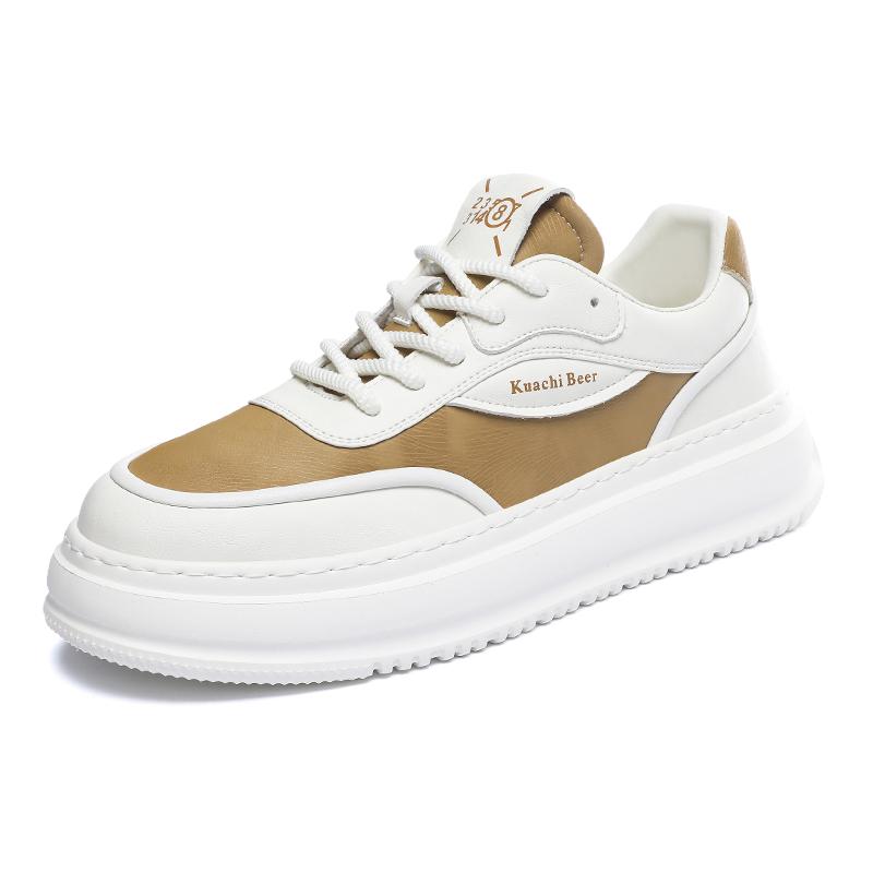 Men Casual Leather Luxury Vulcanized Shoes Flat Designer Antiskid Sneakers Autumn Brand Suede Shoes Comfortable Footwear2024 New