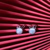 Cat's Eye Bow Rabbit Earrings Women's High-Quality Temperament Earrings New Trendy Simple Exquisite Cute Ears
