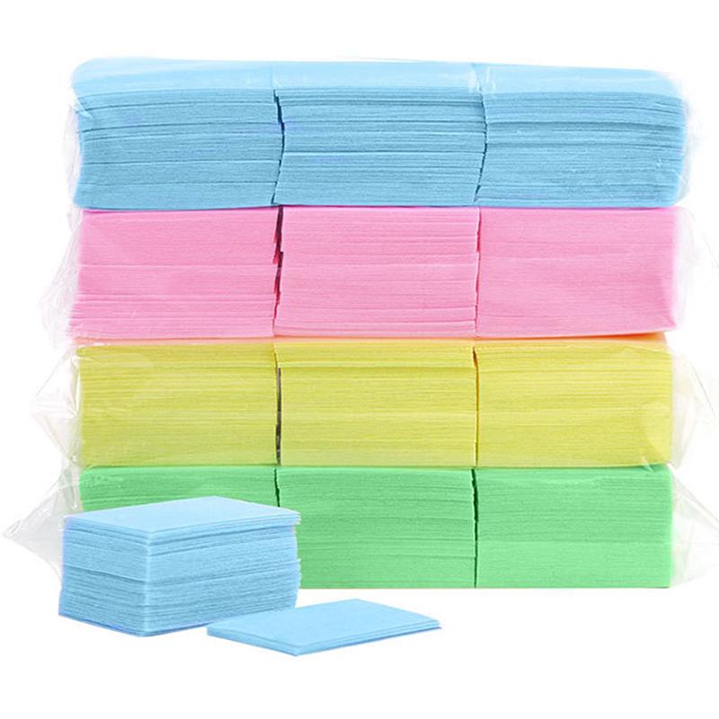630 Pcs Acrylic Uv Gel Tips Cotton Nail Polish Remover Cleaner Wipes Lint Free