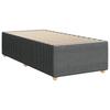 Box Spring Bed with Mattress Dark Gray 80 x 200 cm Fabric