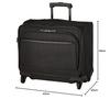 Ace Gene "Flexroof 2" Business Trolley, Handgepäck-Koffer mit Stopper und leisen Rollen, für 2-3 Tage, 43 cm, Schwarz, Abmessungen: H30 x B19 x T8 cm