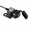 ABS Moto Charger Waterproof Cover Handlebar Mount Universal Motorcycle Dual USB Charger  E‑bike Use