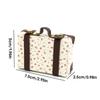 Mini Luggage Case Premium Doll Decoration Accessory Toy House Decoration Travel Cases Decorative Pretended Play Toy