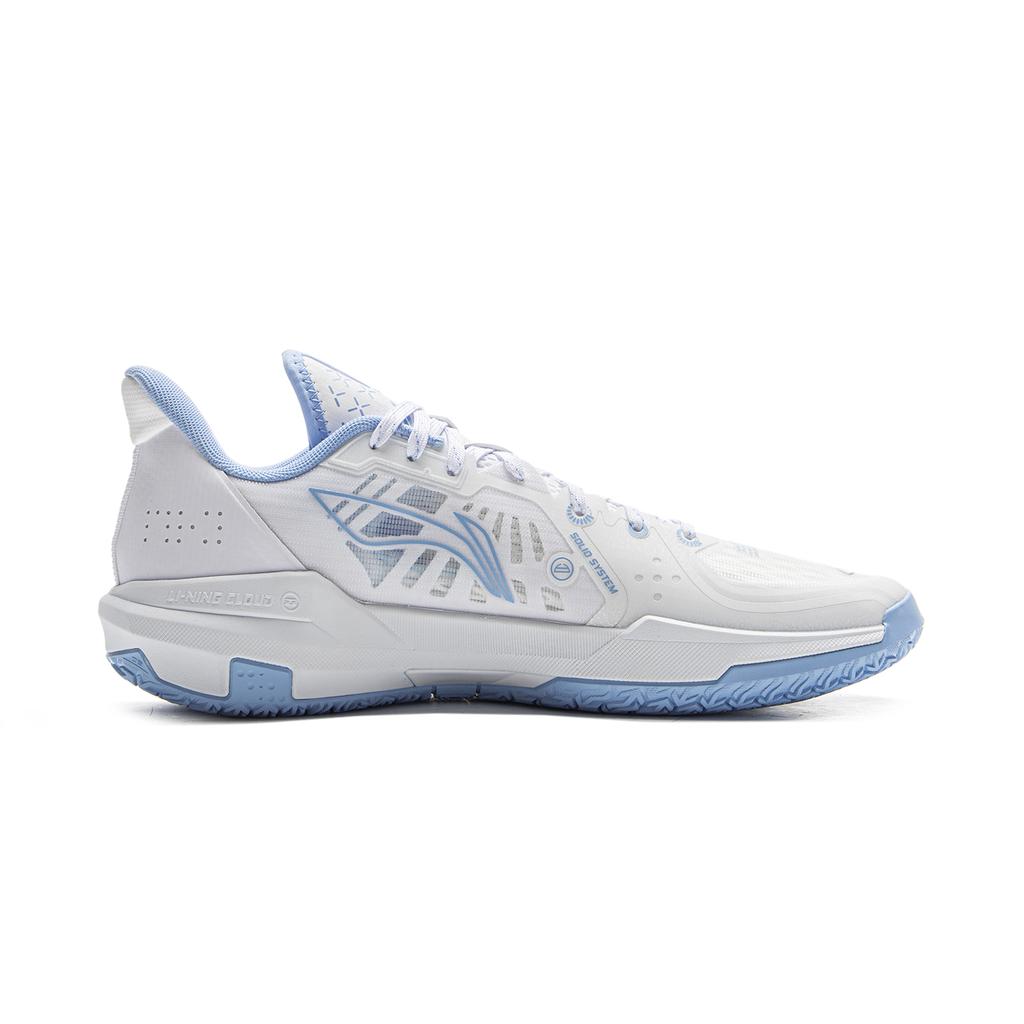 Chaussures de Basketball Li Ning Light Speed 3 Homme Coupe Basse Blanc Bleu ABPV005-4