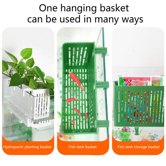 Yousheng Aquarium Plant Holder with Hooks Fish Tank Plant Stand Aquarium Planter Cup Hydroponic Basket for Aquatic Plant Cultivation