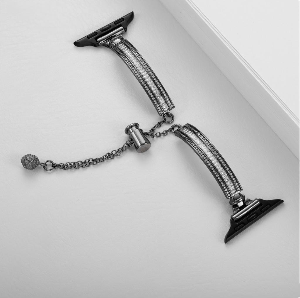 Shiny Diamond Bracelet For Apple Watch Ultra 3 49mm 38 40 42 46 49mm Women Slim Strap for Iwatch Series 11 10 9 8 7 6 5 SE3 Band