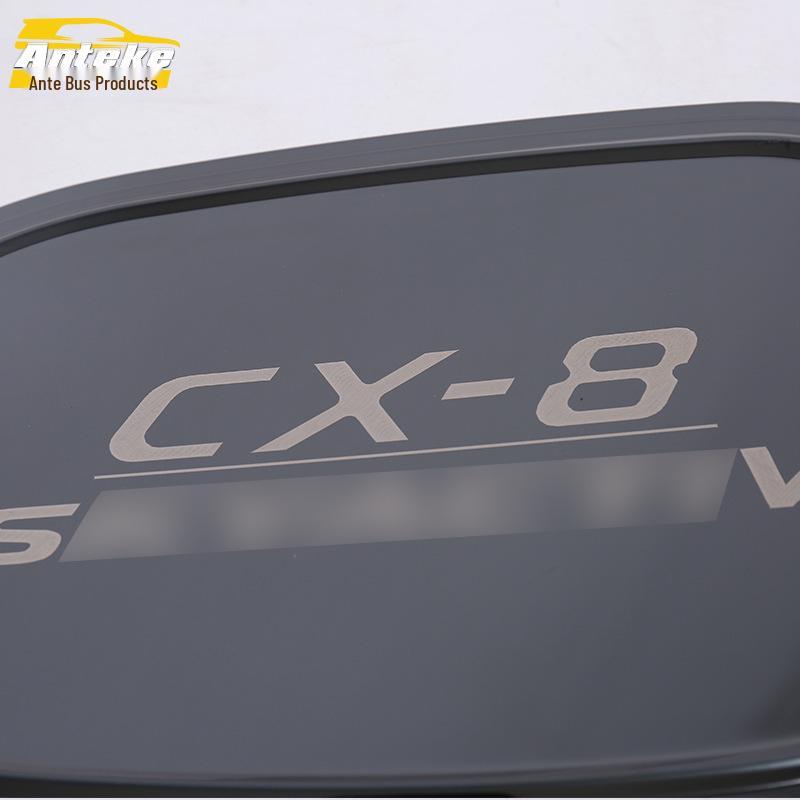 19 CX8 Stainless Steel Fuel Filler Cap Protector & Decorative Sticker