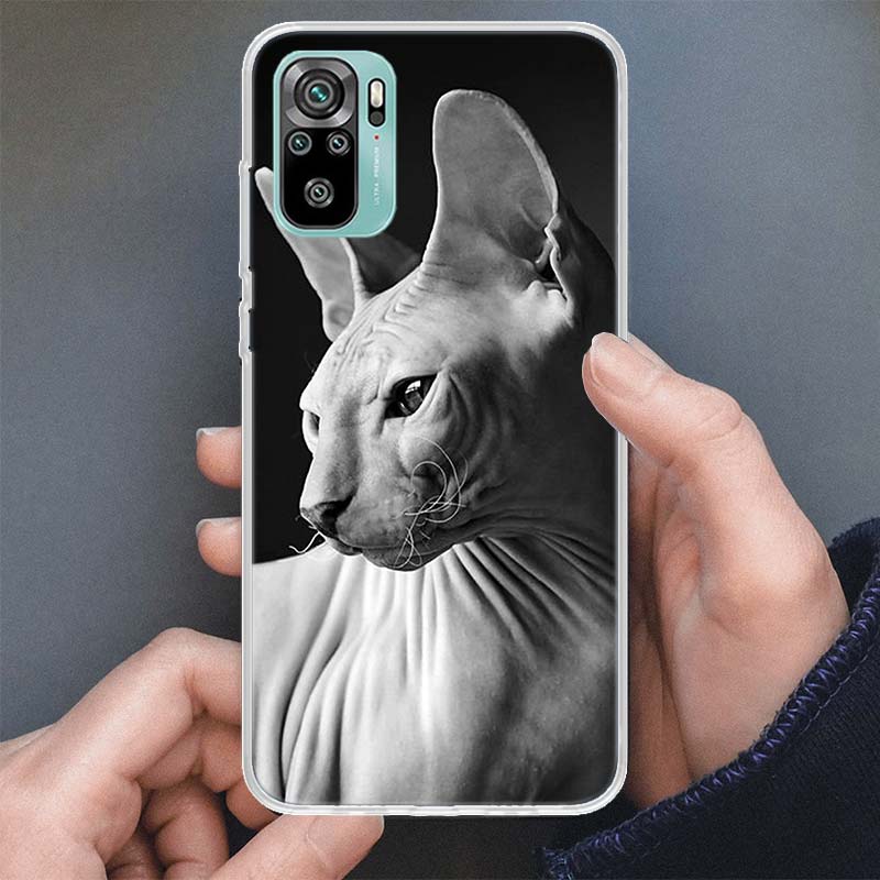 Lavaza Sphynx Sphinx Cat Phone Case For Xiaomi Redmi Note 14 13 12S 12 10 10S 11 11S 11E Pro Plus 11T 14Pro Soft Silicone Shell