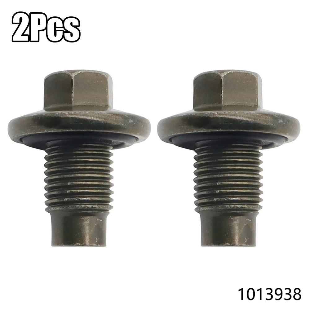 

2Pcs Durable M14 x 1.5mm Oil Drain Sump Plug Screw 30711617 1013938 Sump Gasket Bronze Iron Bolt Screw for Ford for Volvo чорний